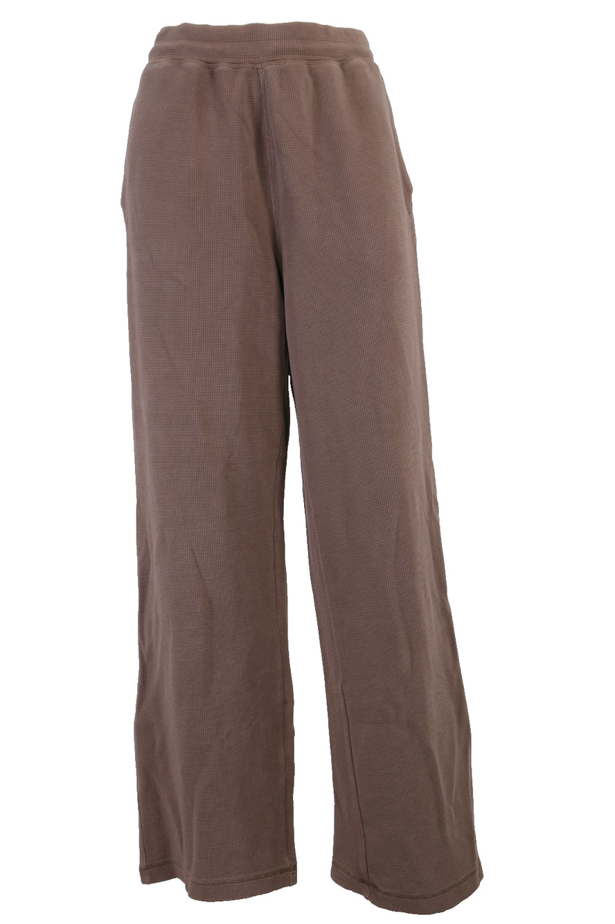 ALO YOGA Brown High Waist Wide Leg Sweatpants Lounge Activewear Pants Size S